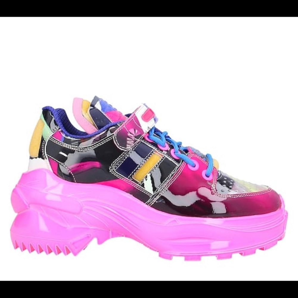 SOLD Maison Margiela Platform Flamingo Print Sneakers
